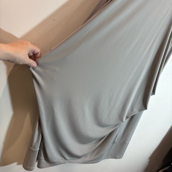 G!OZÉ Sz 1 Jersey Knit Sleeveless Slinky Lagenlook Parachute Style Maxi Dress - Picture 9 of 11